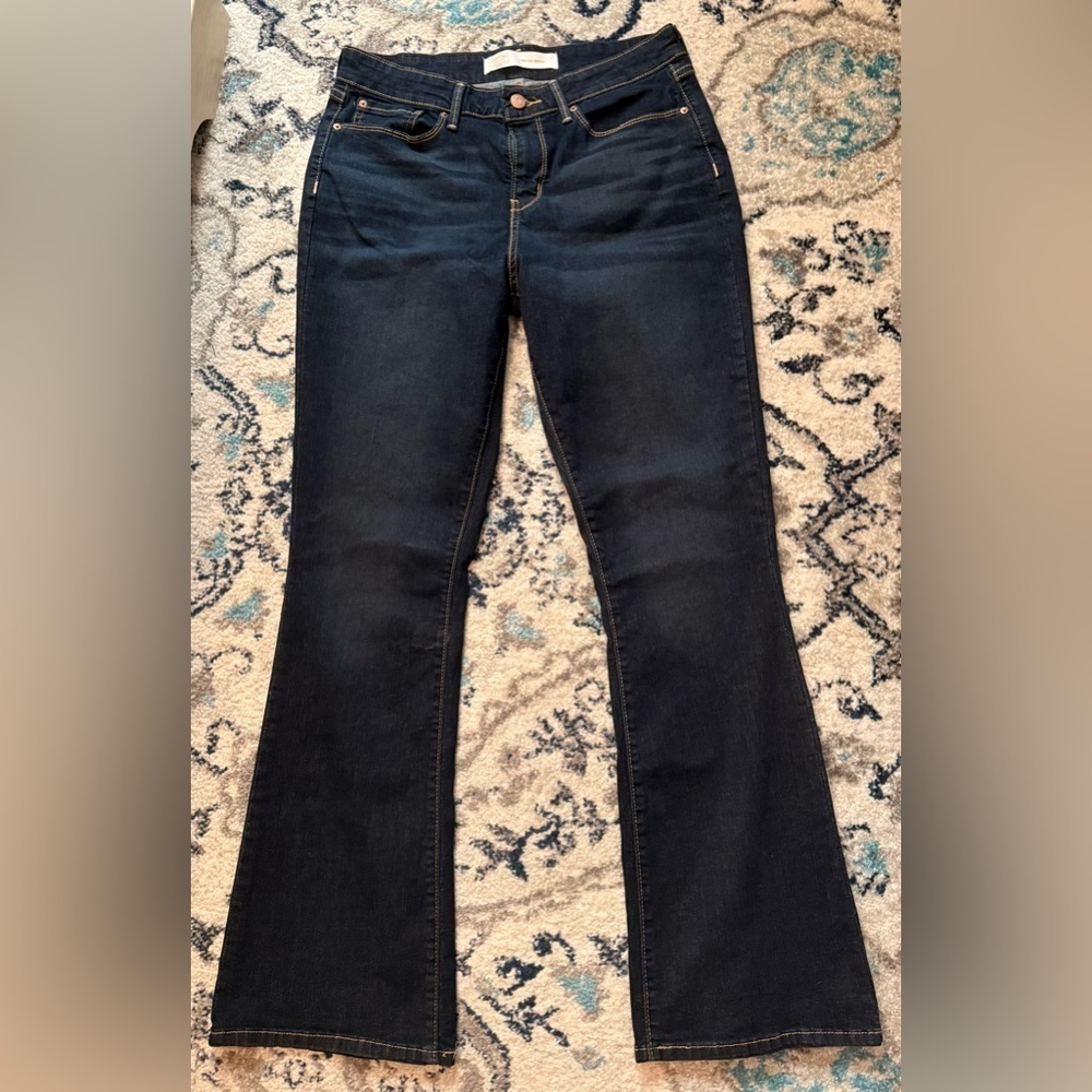 Signature by Levi Strauss Gold Dark Indigo Mid Rise BootcutTag Size 12m (31x32)